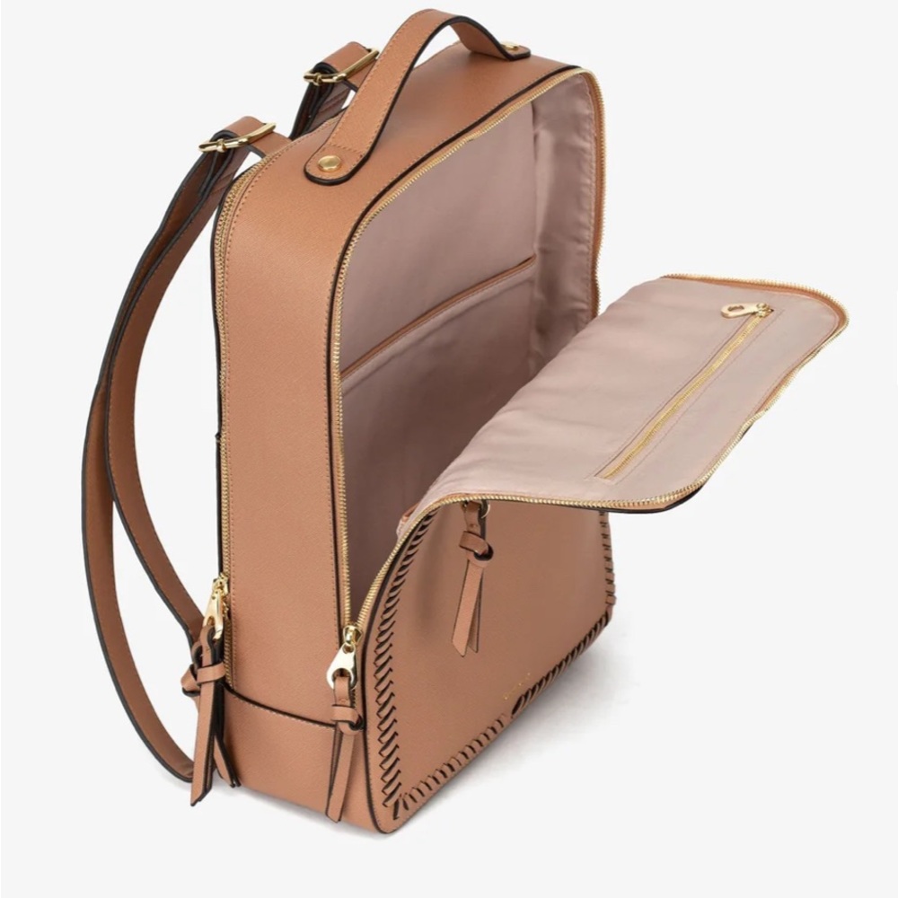 Calpak Caramel Backpack with Stitch Detail-EXCELLENT CONDITION! - Picture 14 of 16